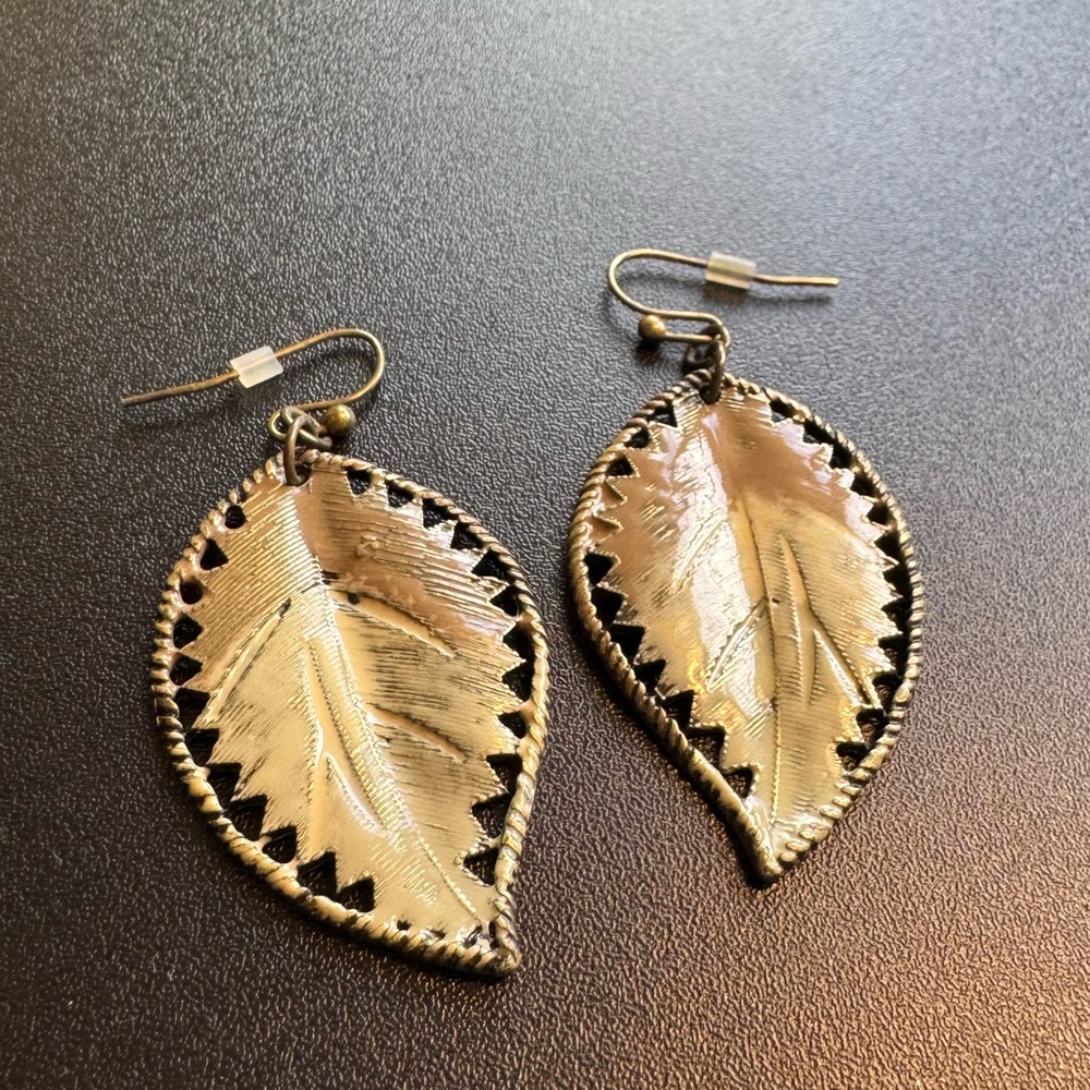 Urban Outfitters Gold Leaf Earrings